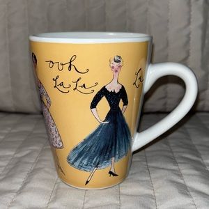 Y2K “Ooh La La” Rosanna porcelain mug VTG Fashion Gowns  French TresChic 11 oz.